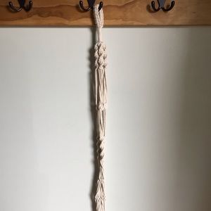 Macrame hanging plant holder